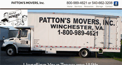 Desktop Screenshot of pattonsmovers.com